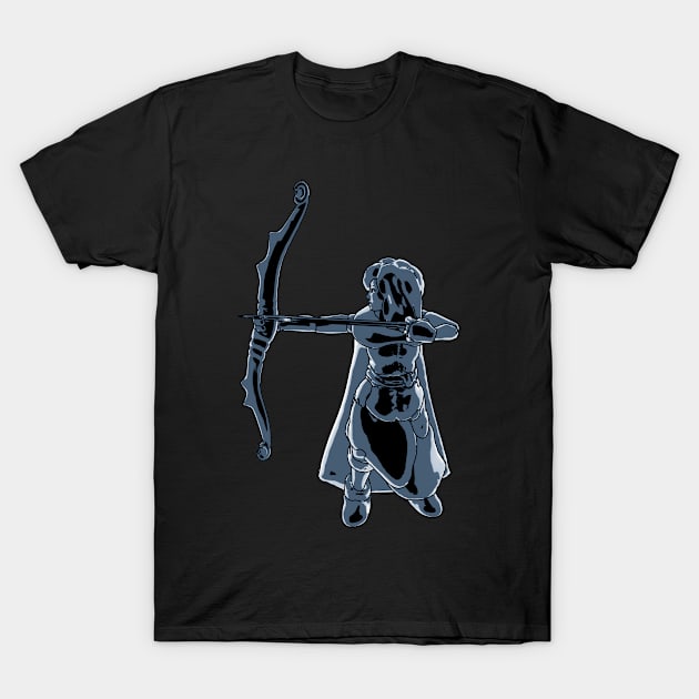 Archer Hunter In The Night Sagittarius Archery T-Shirt by HappyGiftArt